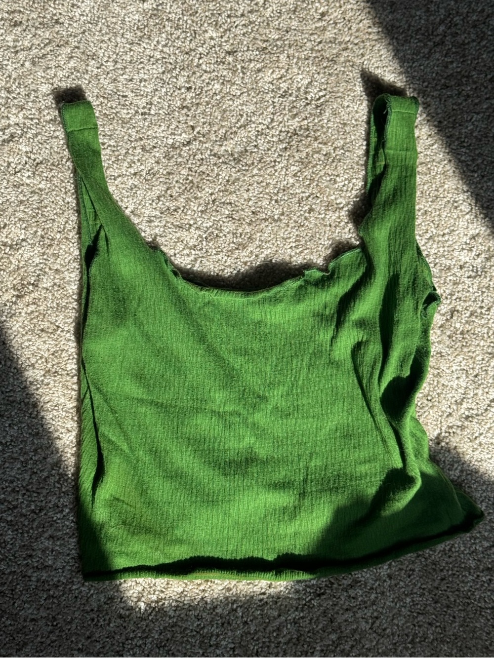 BDG Urban Outfitters Bright Green Ribbed Tank Top
